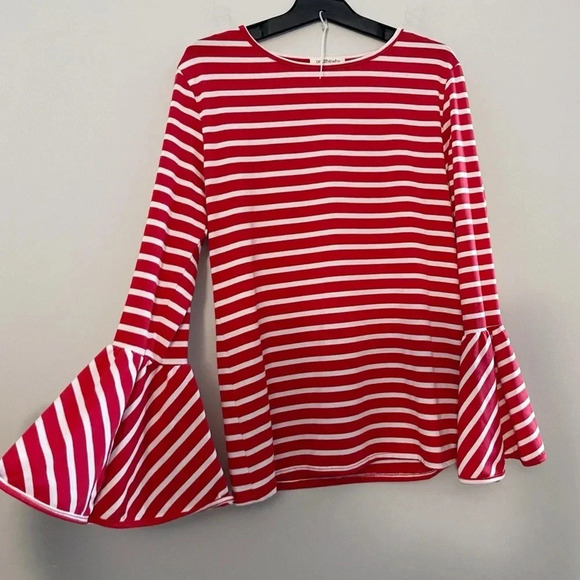 And the why brand bell sleeve long sleeve top large fall summer boating - Picture 3 of 5
